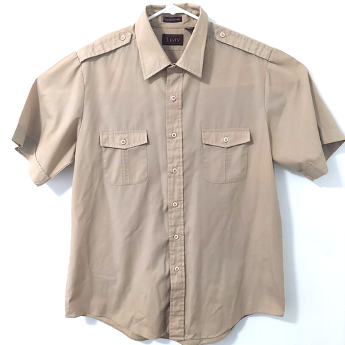 LEVI'S Safari Hemd Herren XL Knopfleiste Taliored für Männer Wandern Vintage Vintage - Bild 4 von 14