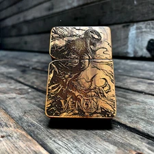 Venom Java Teakwood Engraved Lighter, Smoker Gift