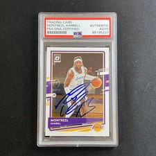 2020-21 NBA Panini Donruss Optic #56 Montrezl Harrell Signed Card AUTO PSA Slabb