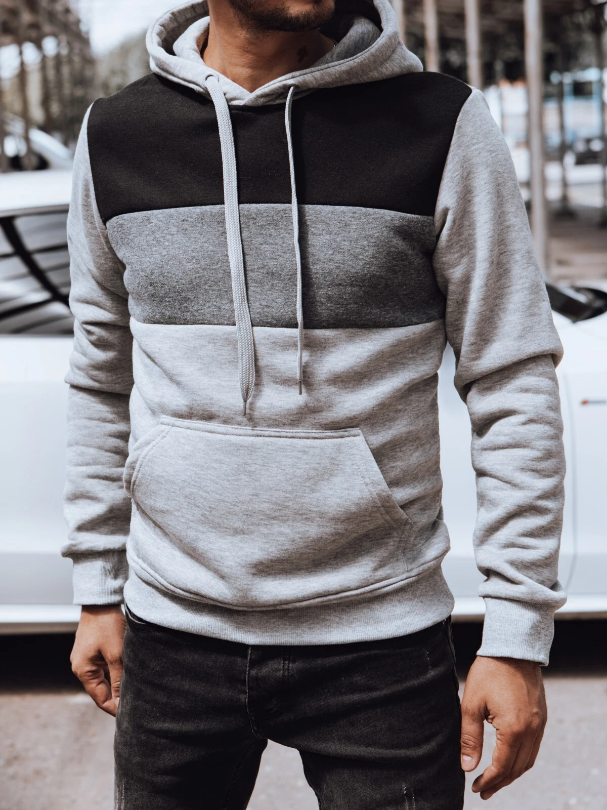 SACAI Felpa con cappuccio uomo pelliccia isolata pullover uomo felpa con cappuccio DSTREET M 2XL