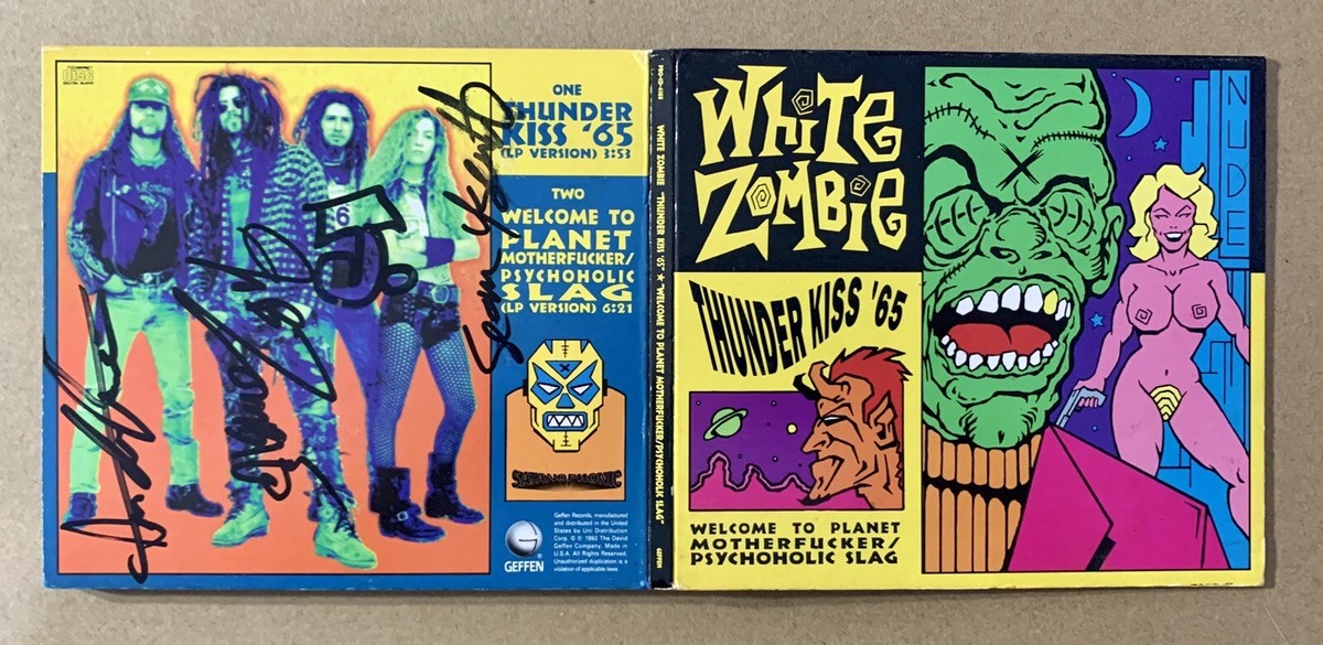 「positive」白竜 （稀少CD） Rare White Zombie Thunder Kiss 65 CD single Hand Signed By The