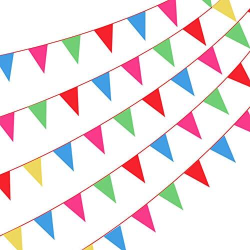 Amacoam Bandierine Colorate 300 Pezzi Bandierine Feste Festoni Compleanno (A5S)