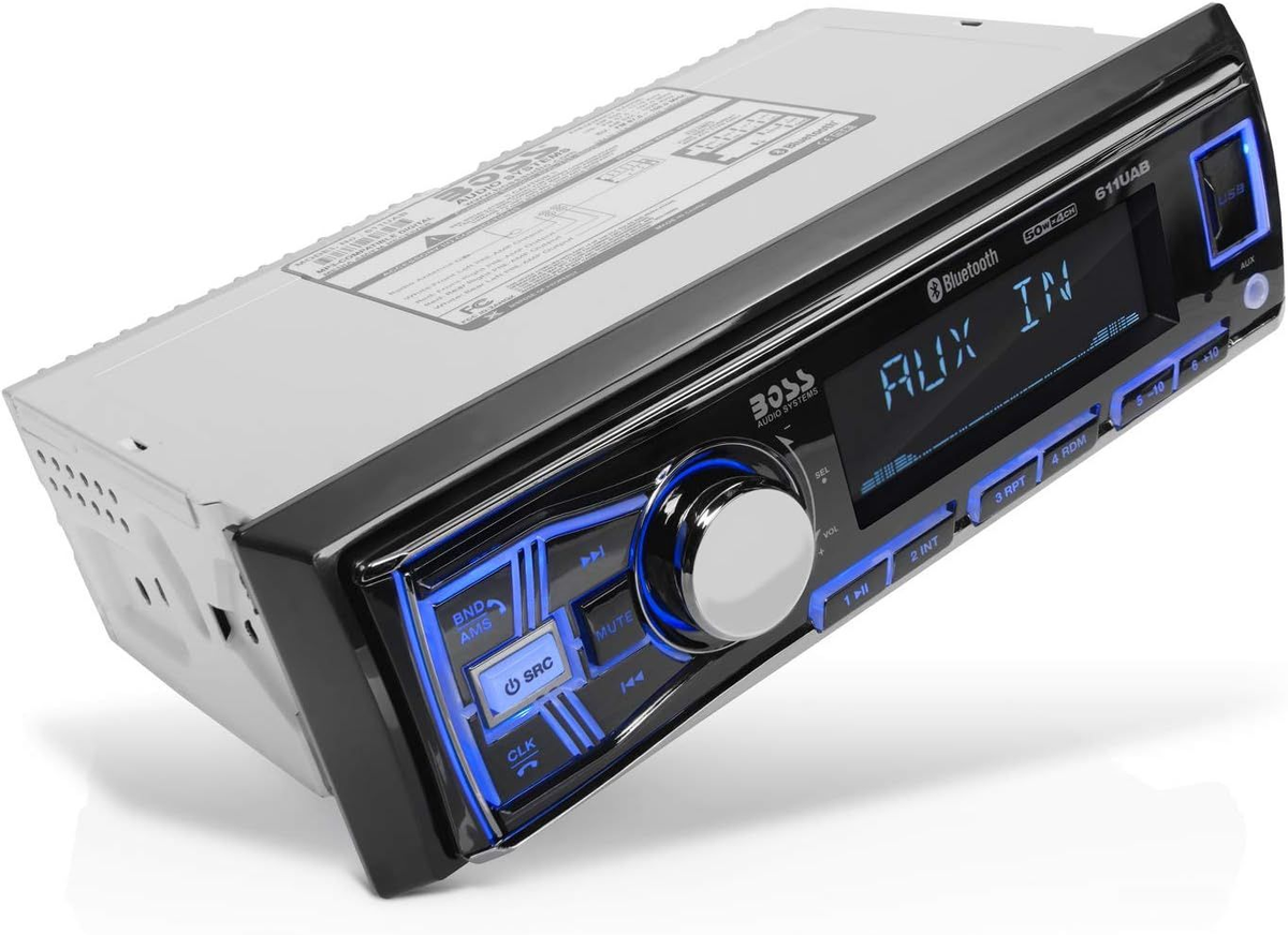 BOSS Audio Systems 611UAB Car Stereo System - Single Din