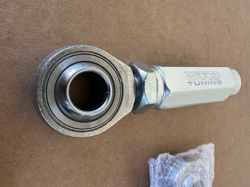 S2000 FRONT OUTER TIE ROD END SPHERICAL POLISHED HONDA 2000-2009 AP1 AP2 WICKED - Picture 2 of 14