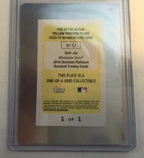 2016 BOWMAN Platinum TP-TJ   TYLER JAY 