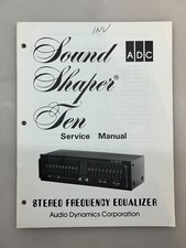 ADC Sound Shaper 10 Original Service Manual Free Shipping