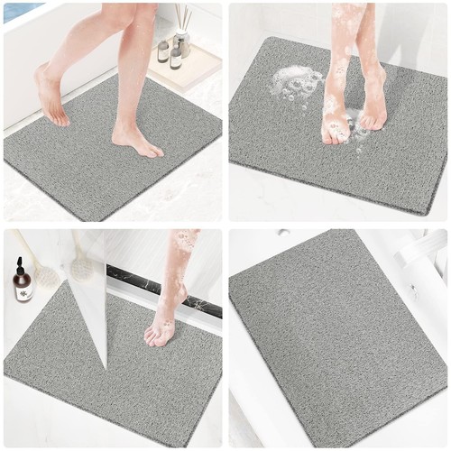 PVC Loofah (Phthalate Free) Shower/Bathtub Mat Non-Slip, 24x16 inch, Soft Tub Ma - Picture 4 of 9