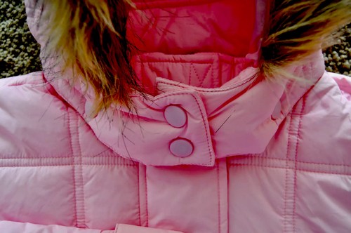 NWT girls bright pink water resistant quilted bomber jacket by Cherokee size L - Picture 5 of 6