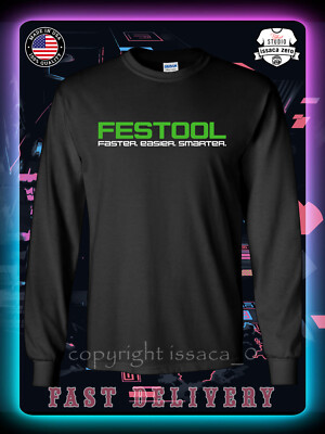 New Festool Faster. Easier.  Logo Men's Long Sleeve T-Shirt American issaca Tees