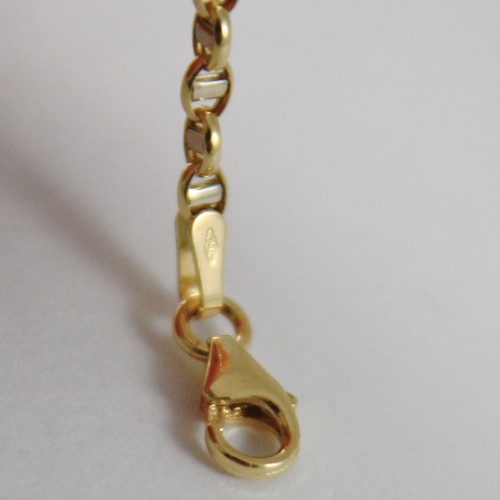 BRACCIALE ORO GIALLO O BIANCO 750 - 18K, 21 CM MARINARA TRAVERSINO MADE IN ITALY - Imagen 5 de 18