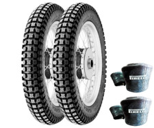 REIFEN-PIRELLI 2.75 21 4.00 18 MT43 PRO TRIAL X TRIAL ENDURO SCHLAUCH MOTO