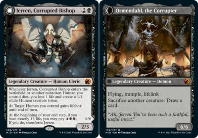 Jerren, Corrupted Bishop // Ormendahl, the Corrupter