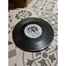 Individuelle Vinyl-Untersetzer Hochzeit Schallplatte personalisiert Hochzeitseinladung