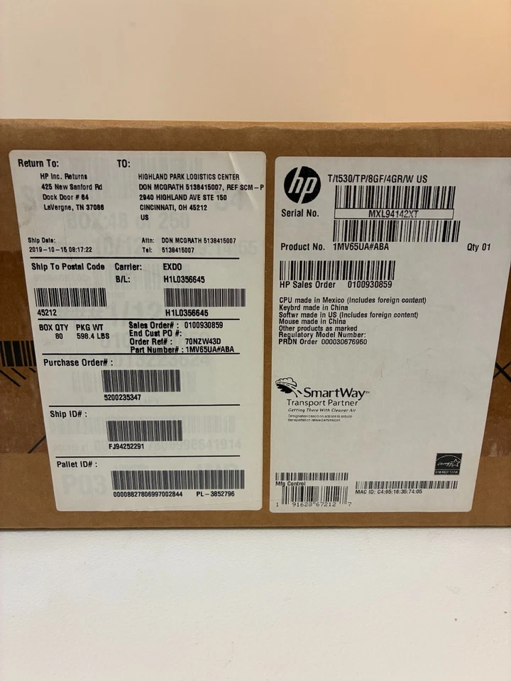 NEW IN BOX HP T530 Thin Client 8GF 4GR W *read details* - Image 2 of 2