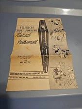 1938 The Tonette Co America’s Most Popular Musical Instrument scoresheet Music 
