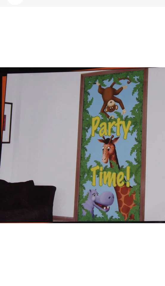 Jungle Pals Scene Setter, Wall Mural, Party Decoration, Picture Prop - 30" x 60" - Image 3 of 4