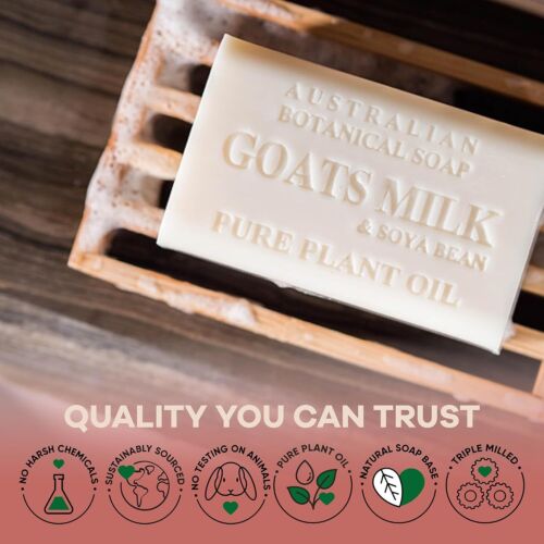 Australian Botanical Goats Milk Soap with Soya Bean 6.6 OZ Luxury Soap Bars E... - Picture 7 of 8