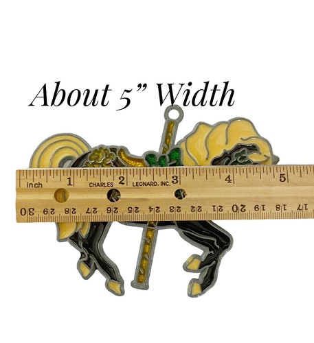Vintage Makit & Bakit Carousel Horse Suncatcher Ornament - Picture 3 of 4