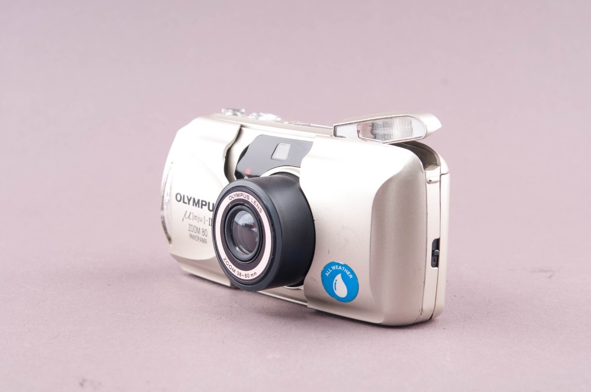 【完動品・美品】OLYMPUS μ PANORAMA NEAR MINT w/Strap] Olympus mju μ Panorama 35mm Point & Shoot