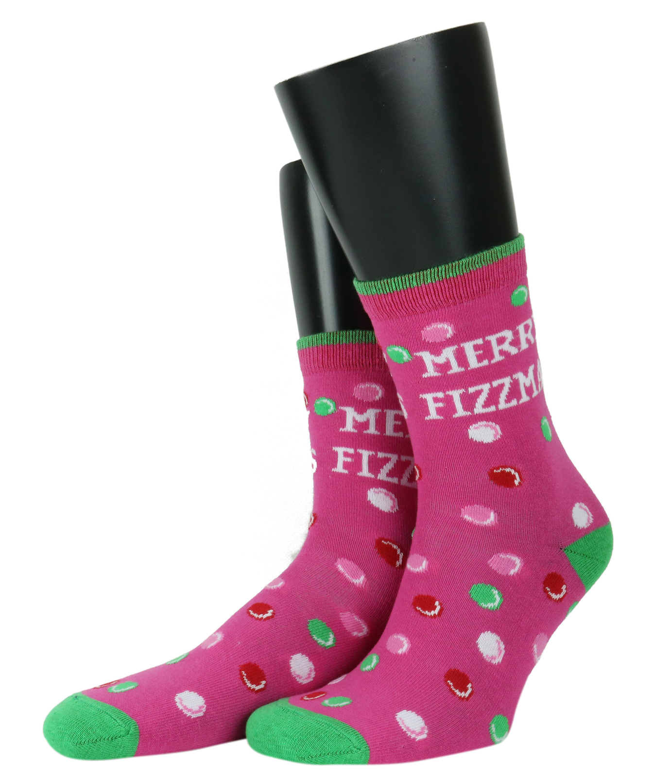 Merry Fizzmas Novelty Christmas Socks for Ladies from Cockney Spaniel