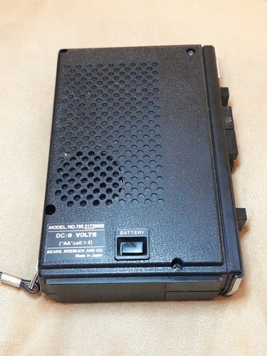 Vintage Sears Cassette Player Model 799 Tape Recorder FOR PARTS ONLY - Picture 4 of 6