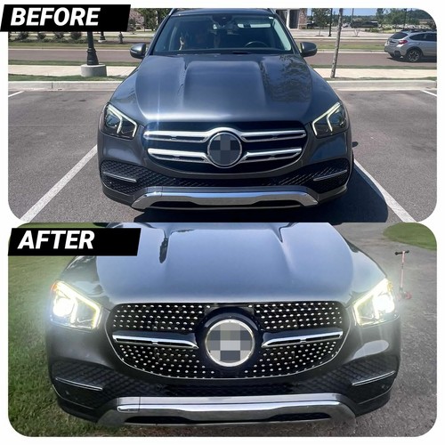 For Mercedes Benz W167 GLE 2020+ Front Grille Black Grill Mesh Grilles Facelift - Picture 7 of 7