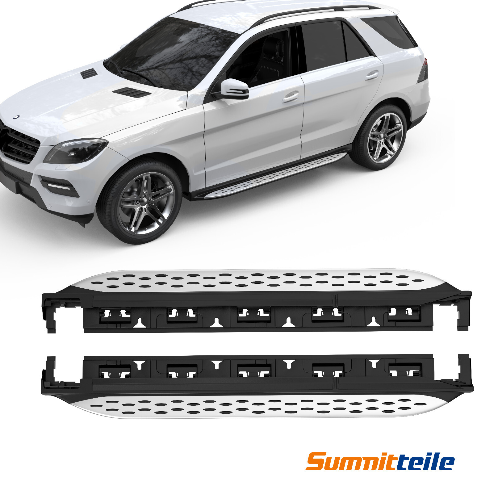 Pair Running Boards Side Steps For 20122017 MercedesBenz W166 ML350