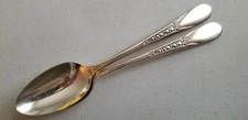 2 ANTIQUE COLLECTIBLE SERVING SPOON 8.5" SILVER PLATE - WM ROGERS MFG CO