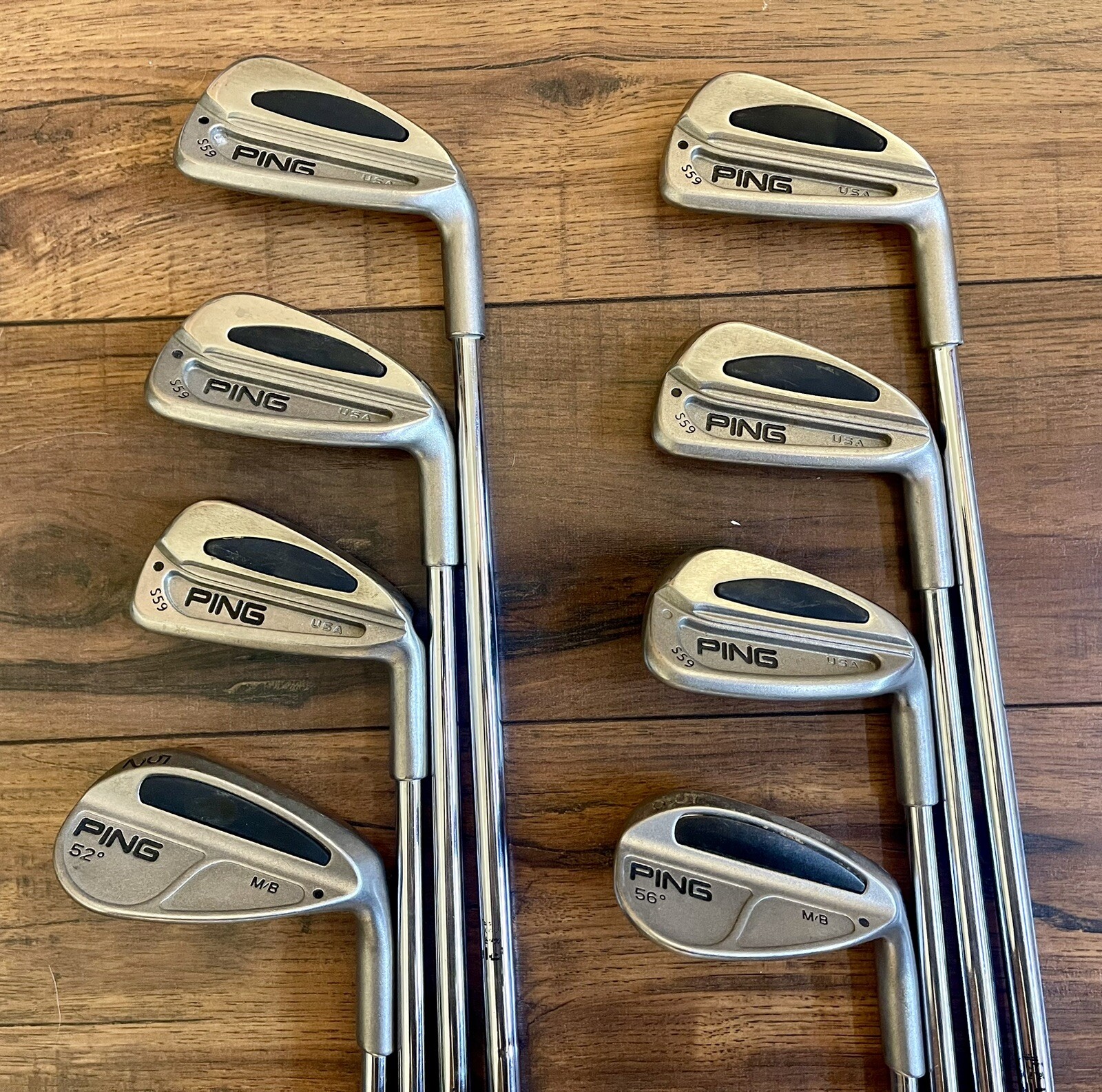 PING S59 Black Dot Iron Set RH Steel Shaft R Flex eBay