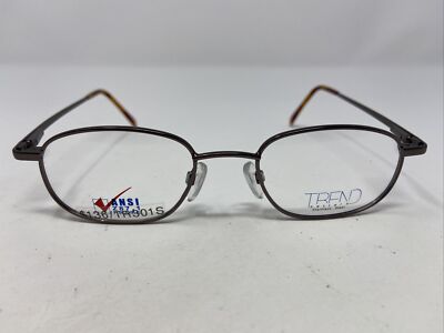 Trend Setters T301S BRN 51-17-135 Brown Metal Full Rim Eyeglasses Frame NZ82