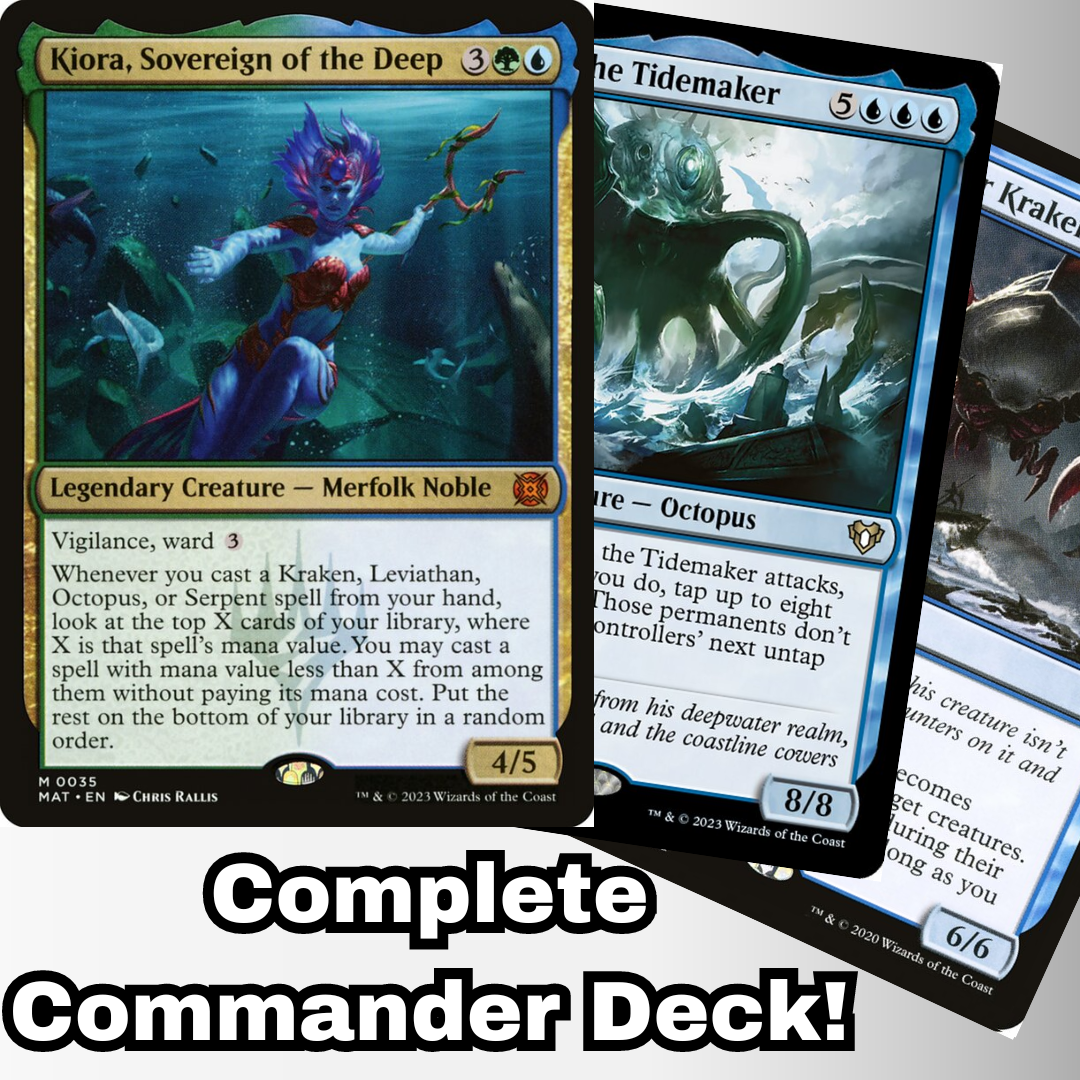 Kiora, Sovereign of the Deep Commander Deck EDH 100 Magic Cards
