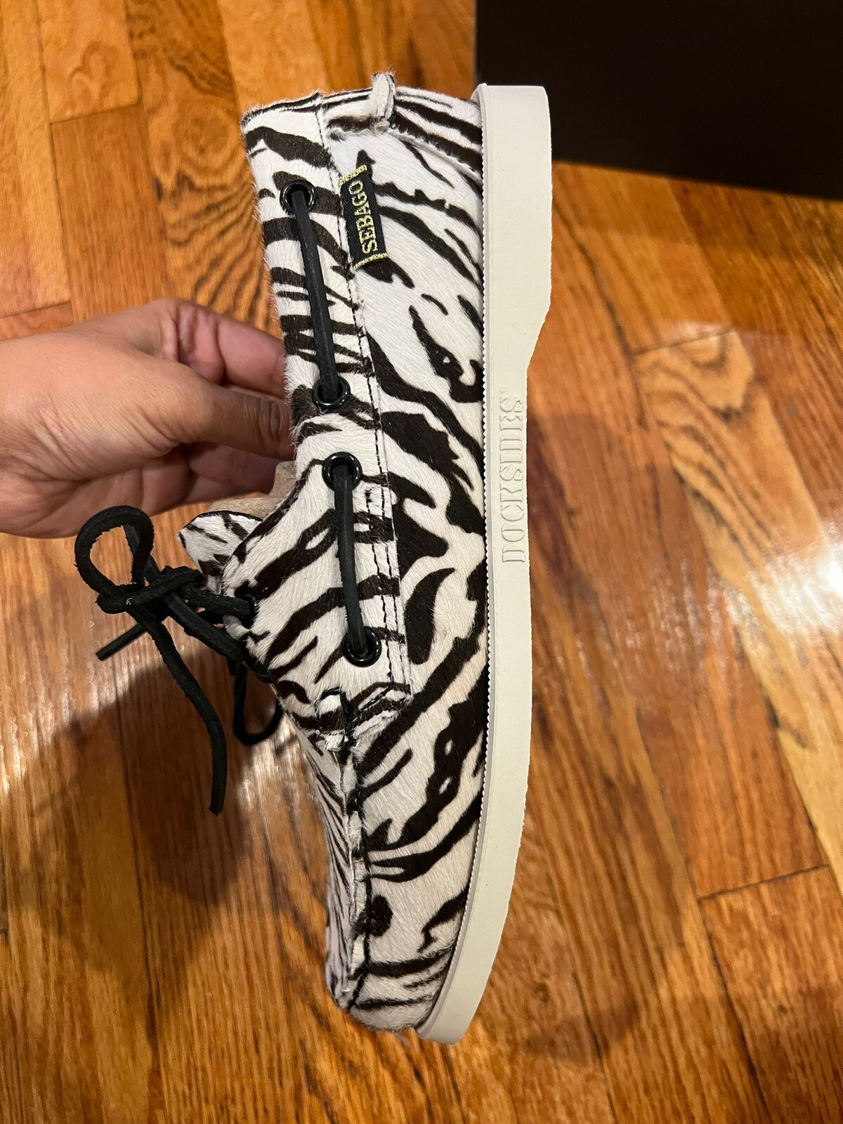 Mocassini zebra Saint Laurent Sabago