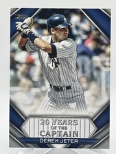 Derek Jeter 2020 Topps 20 Years of the Captain #YOC-95 Insert Yankees HOF