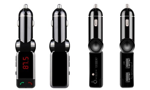4-in-1 Bluetooth Car Hands-Free Kit with Music Transmitter - Picture 3 of 5