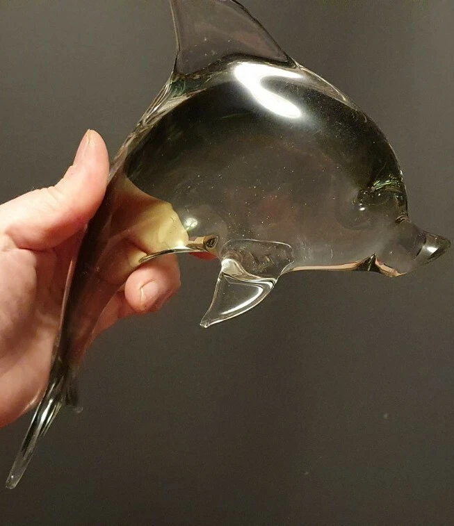 Delfine Murano Glas 2 wunderschöne Delphine Deko Figuren Skulptur Tiere Sammler - Bild 4 von 4