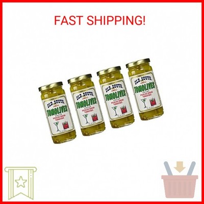 Old South Tomolives Pickled Green Tomatoes 8 Oz Jar (4 Pack)