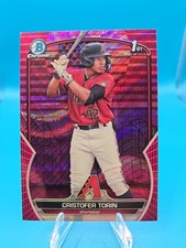 2023 Bowman Chrome - Prospects Cristofer Torin #BCP-204 Fuchsia Pink Vapor...