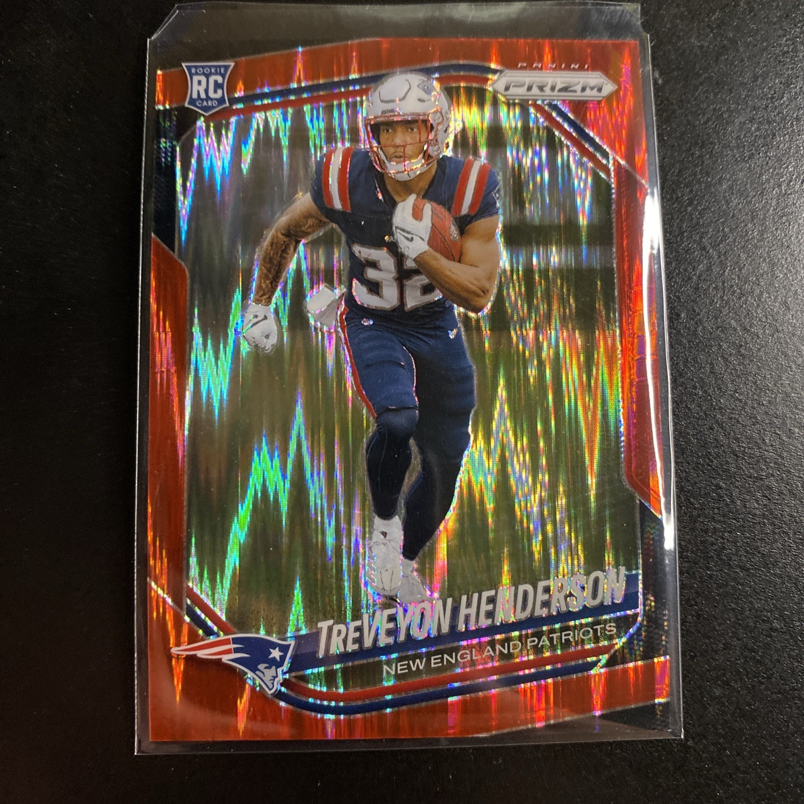 2025 Panini Prizm Treveyon Henderson RC #343 Red Flash Parallel
