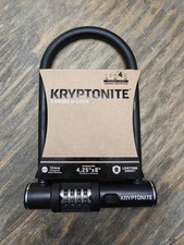 Kryptonite 4.25" x 8" Combo U-Lock NEW Bicycle Bike Lock