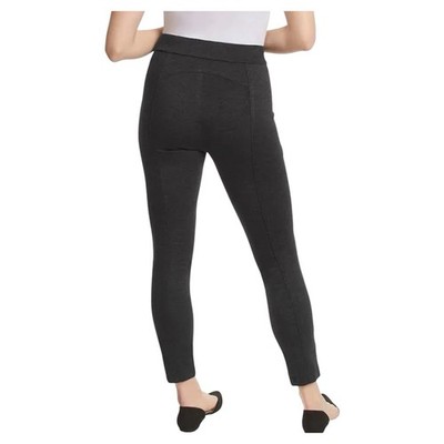 Charcoal Gray High Waisted Pixie Pants Front Seam Trousers size S
