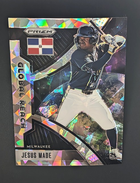 Jesus Made - 2026 Panini Ice Prizm Global Reach #15 - Milwaukee Brewers