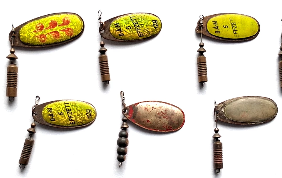 22 alte Spinner DAM EFFZETT MEPPS 4 bis 16g zum neu beringen r als Ersatzteile - Bild 3 von 4