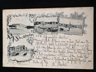 AK Gruss aus Stockholm Schweden 1898 gelaufen nach Berlin – Mehrbild Litho Oper 