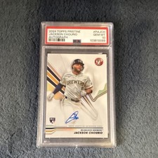 2024 Topps Pristine Jackson Chourio Autograph PSA 10 Rookie Brewers #PA-JCH