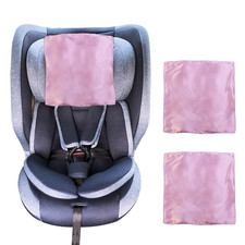 2 Pack Satin Car Seat Headrest Cover for Babies Satin Baby Car Seat Hair Protect