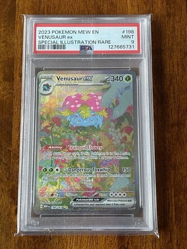POKEMON ENGLISH 151 SPECIAL ILLUSTRATION RARE #198 VENUSAUR EX PSA 9 SIR