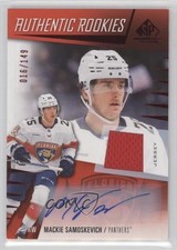 2023 SP Game Used Authentic Rookies Jersey 16/149 Mackie Samoskevich Auto 1pa2