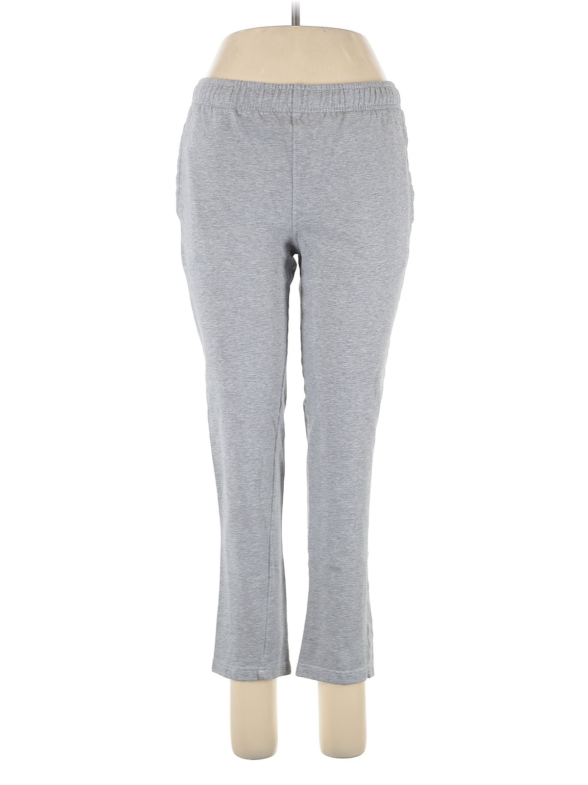 Reebok Women Gray Casual Pants L