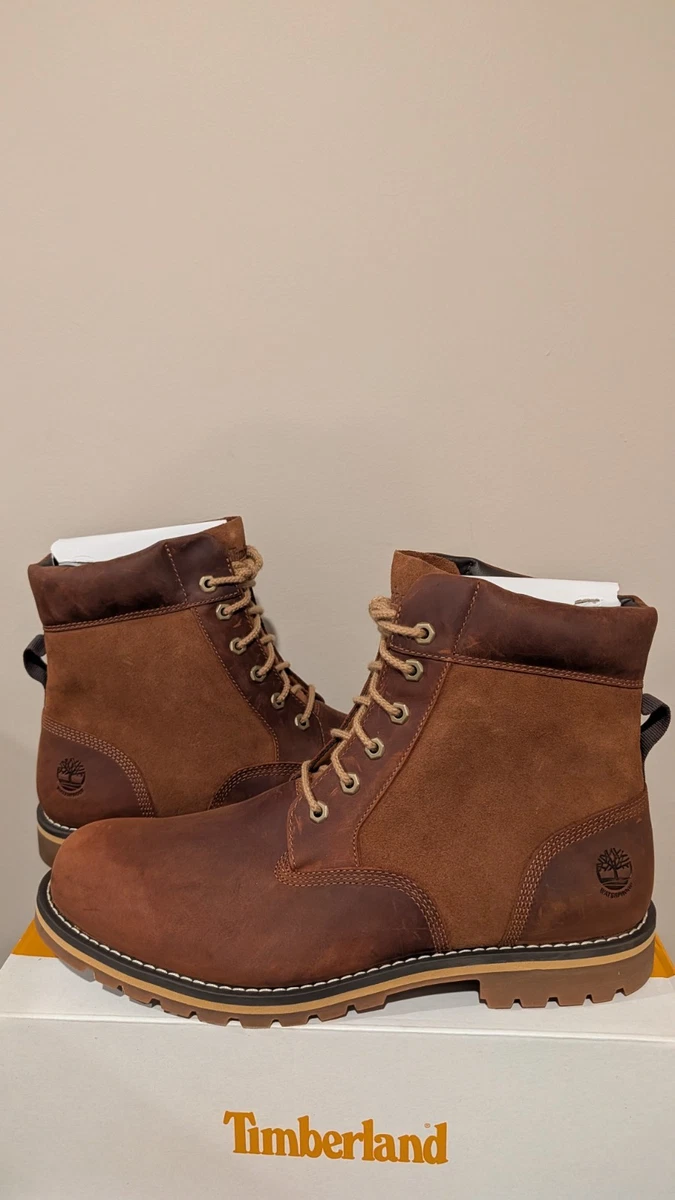 Timberland Men\'s Waterproof Brown Suede Lace Up Ankle Boots, Smart Comfort 7.5M Timberland Suede Brown Boots for Men for Sale | Shop New  main image 2