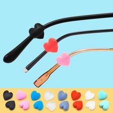 2Pair Heart Silicone Anti-slip Ear Grip Eyeglasses Leg Ear Hook Glasses Retainer